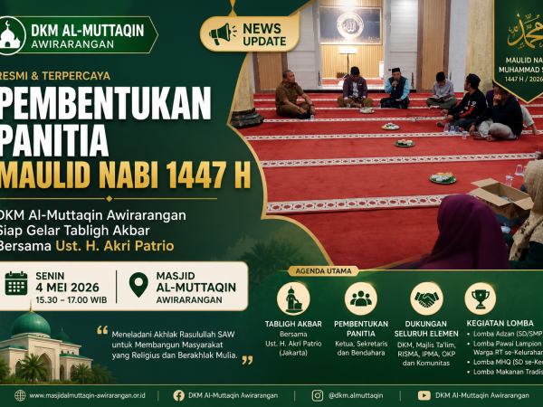 DKM Al-Muttaqin Awirarangan Bentuk Panitia Peringatan Maulid Nabi 2026