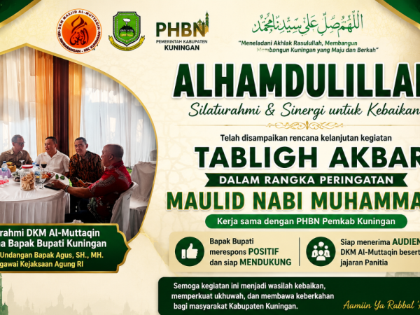 Silaturahmi DKM Al-Muttaqin Bersama Bupati Kuningan Bahas Rencana Tabligh Akbar Maulid Nabi